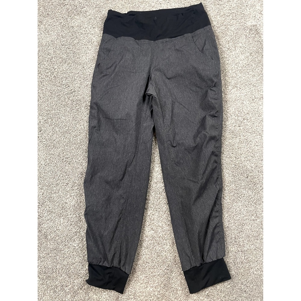 Prana Pants Womens Small Gray Jogger Pull On Casual Comfort Lounge Pockets Slim